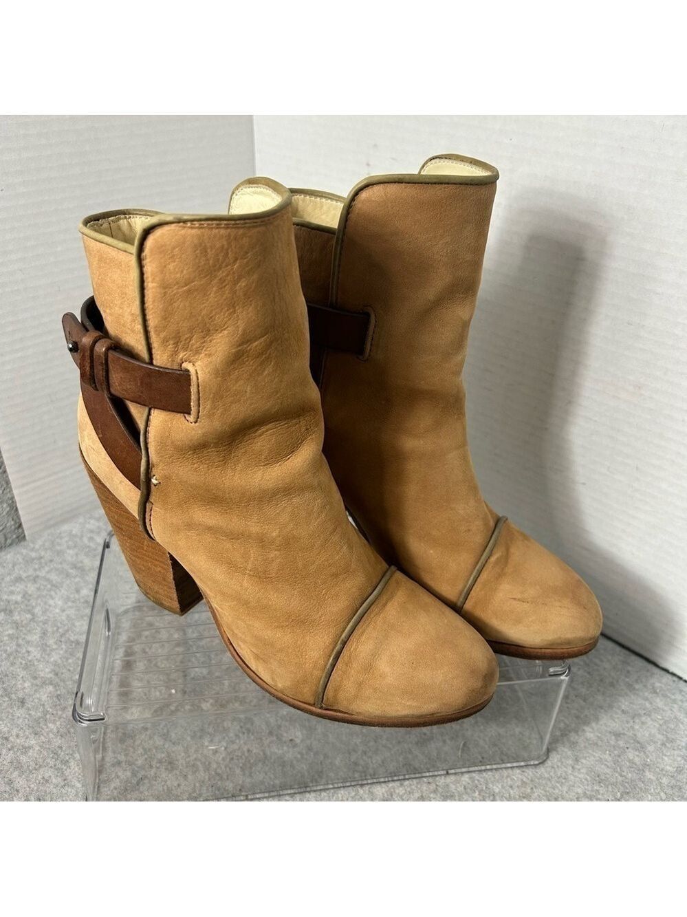 Rag & Bone Kinsey Bootie Camel Sz 8US 38UK Minor Scratches To L Toe See Pics